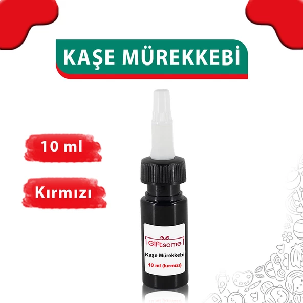 10 ml Kaşe Mürekkebi, Flash Kaşe Mürekkebi- Kırmızı