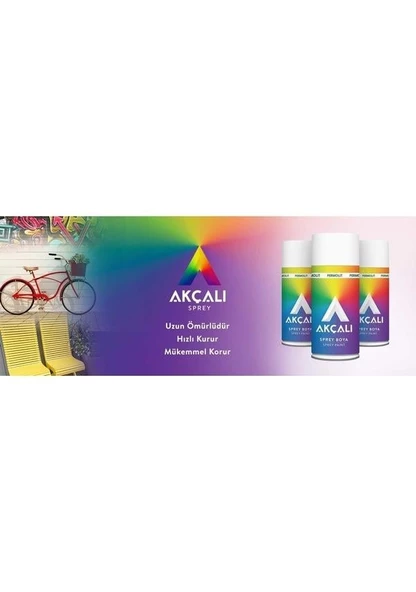 Akçalı Sprey Boya 325 Kahve Ral 8016 400 ml. - 3