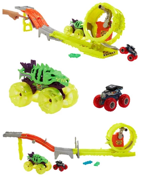 Hot Wheels Monster Trucks Power Smashers Oyun Seti HXT05 - 2