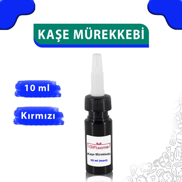 10 ml Kaşe Mürekkebi, Flash Kaşe Mürekkebi- Mavi