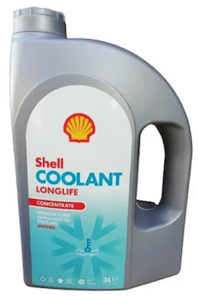 Shell Konsantre Kırmızı Antifiriz 3 Litre (Coolant Longlife Concentrate)