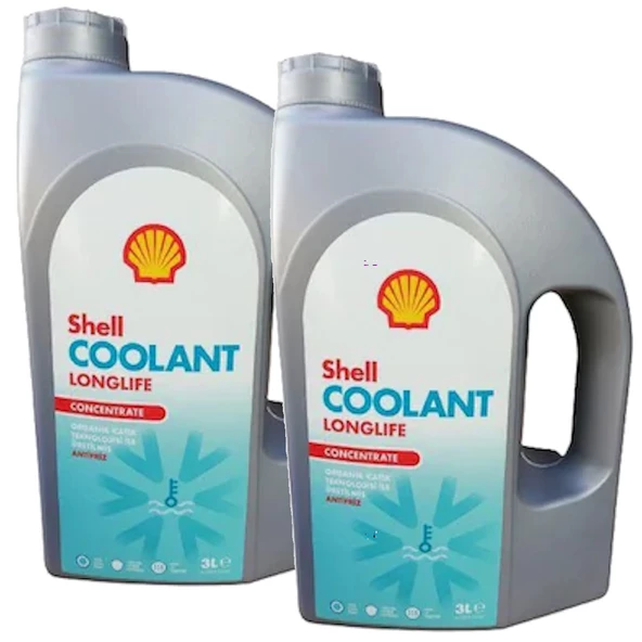 Shell Coolant Longlife Konsantre Kırmızı Antifriz 2 X 3 Litre