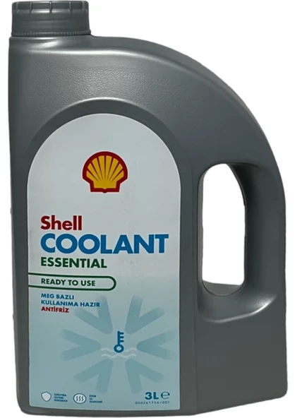 Shell Coolant Essential 4 Mevsimlik Mavi Antifriz 3 Litre