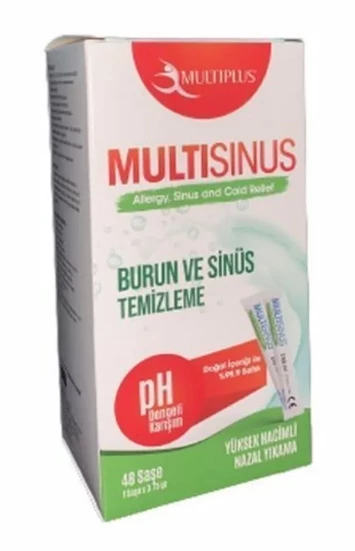 MULTIPLUS  Multisinüs Burun ve Sinüs Temizleme 48 Saşe