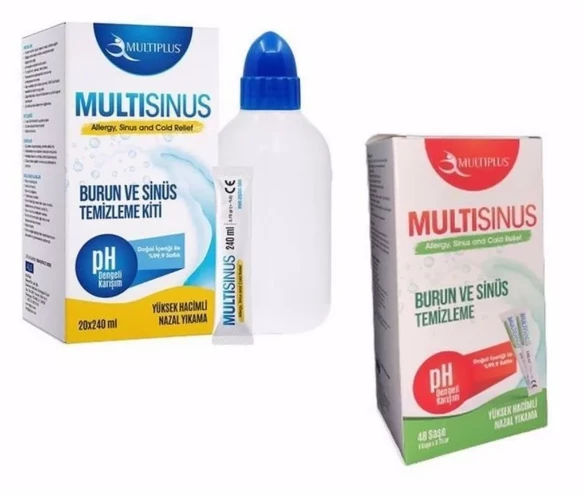 MULTIPLUS  Multisinüs Burun ve Sinüs Temizleme SET  (Kit/Şase)