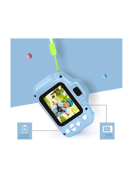 QASUL Akıllı Mini 1080P Dijital Fotoğraf Makinesi Hafıza Kartı Girişi/müzik/video/oyun Destekli - 4