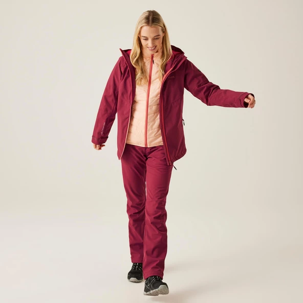 Regatta Wentwood IX 3in1 Kadın Mont-BORDO - Resim 5