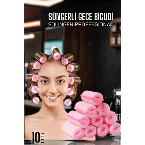 TransForMacion Süngerli Gece Bigudisi 3 cm 10 Adet Solingen Professional 719759