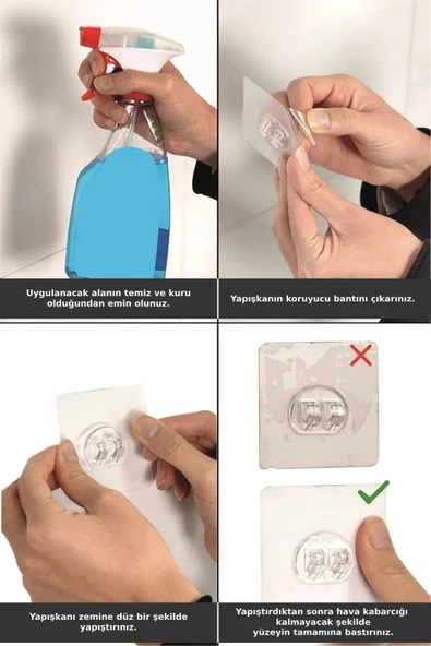 Yapışkanlı 3 katlı Banyo Rafı Duş Şampuanlık Duvar Düzenleyici Organizer - 2