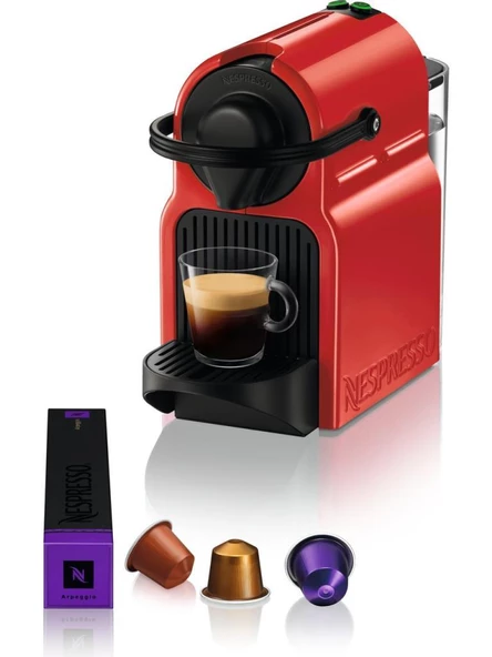 Nespresso C40 Inissia Red Kahve Makinesi, Kırmızı