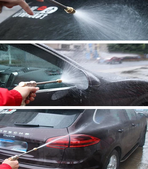 Coofbe 30Metre Ayarlanabilir Yüksek Basınçlı Oto Araç Yıkama Hortum Tabanca Seti Örgü Sulama Hortumu - Resim 4