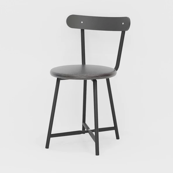 Eportatif Balkon Sandalyesi Mutfak Salon Bahçe Sandalye Döşeme Çam 1472