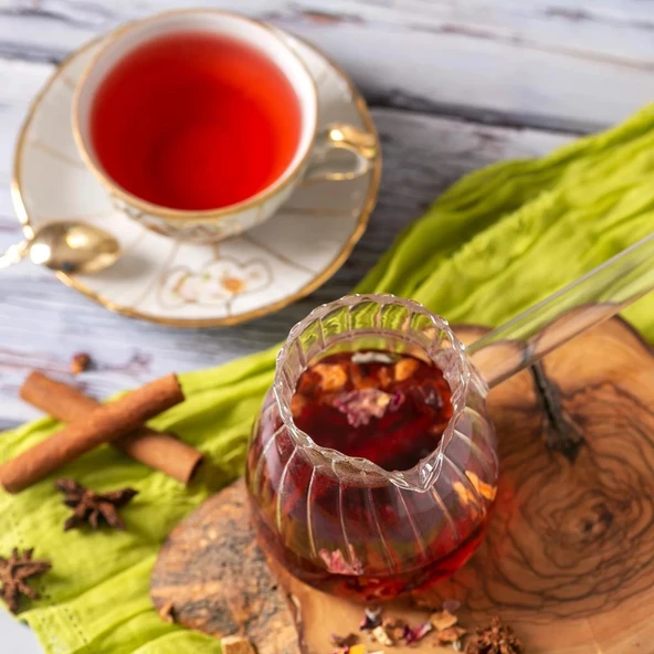 Kapris Borosilikat Isıya Dayanıklı Cam Cezve Kap-017 - 2