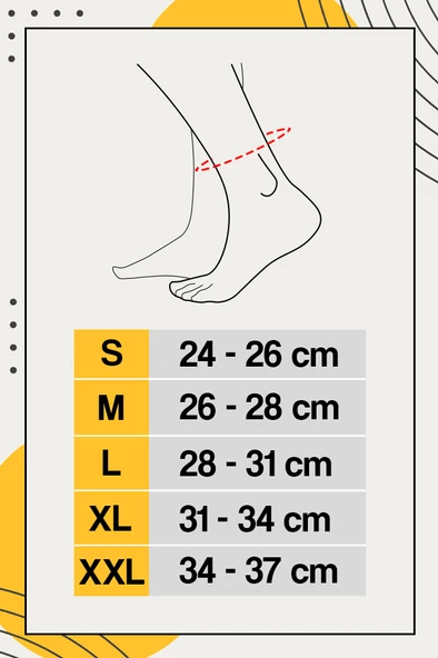 MORSA CYBERG® Örgü Ayak Bilekliği (Silikon Pedli) - 5