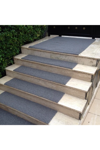 Kıvırcık Paspas Dış Mekan Paspası Kaymaz Karmaşık Yolluk 1x10 Metre 14mm Kırmızı - 4