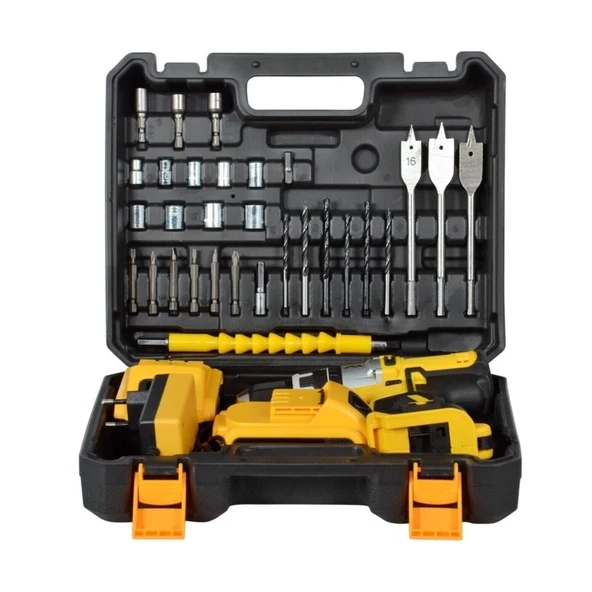 Xpro Serii Xr 30 Pcs 58 V 10 Ah Darbeli Titanium Sargılı Lion Akülü Turbo Şarjlı Vidalama Matkap - 2