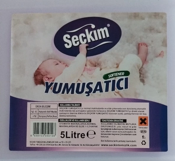 Seçkim Çamaşır Yumuşatıcı Softener Mor 5 Litre - 3