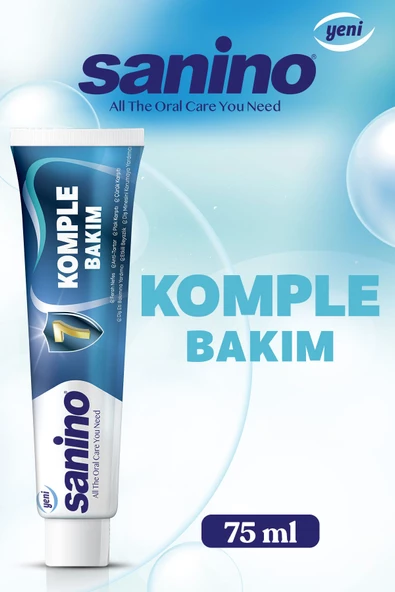 Sanino Komple Bakım Diş Macunu 6x75 ml - 3