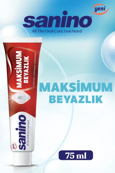 Sanino Maksimum Beyazlık Diş Macunu 6x75 ml - 3