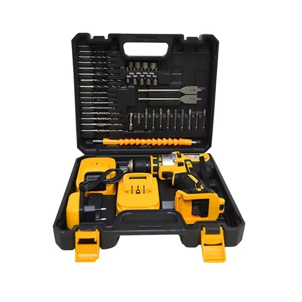 Darbeli Titanium Sargılı Lion Akülü Turbo Şarjlı Vidalama Matkap - 2