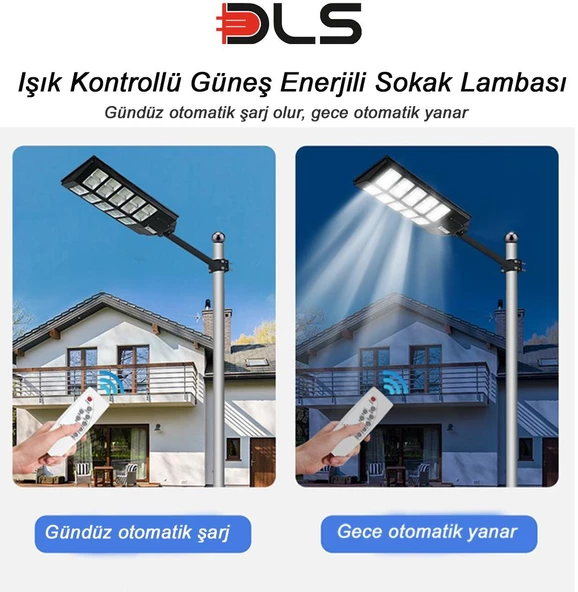 ST1500 1500 Solar DLS Güneş Enerjili  Bahçe Çevre  Lambası - 3