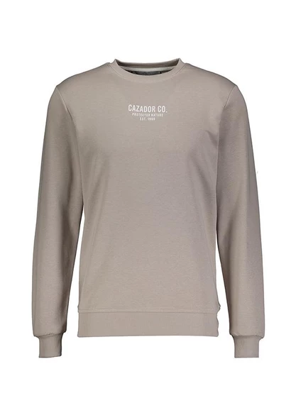 Cazador Erkek 3 İplik Sweatshirt Şardonsuz  5242 Gri