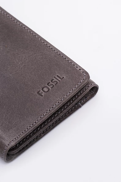 Fossil Hakiki Gerçek Deri Erkek Kartlık Cüzdan Crazy Gri 8112 - Resim 3