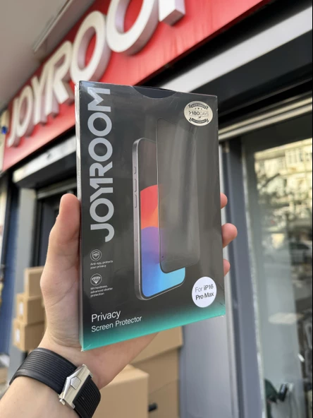 Joyroom iPhone 16 Pro Max (6.9) Hayalet Kırılmaz Cam Tam Kaplayan Ekran Koruyucu ürün görseli
