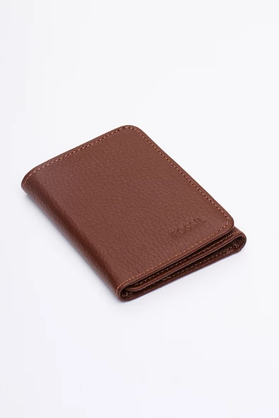 Fossil Hakiki Gerçek Deri Erkek Kartlık Cüzdan Taba 8112 - Resim 2
