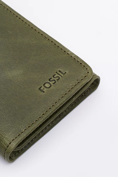 Fossil Hakiki Gerçek Deri Erkek Kartlık Cüzdan Crazy Yeşil 8112 - Resim 3