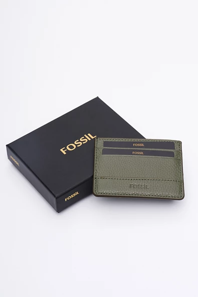 Fossil Hakiki Gerçek Deri Erkek Kartlık Yeşil 8009 - 5