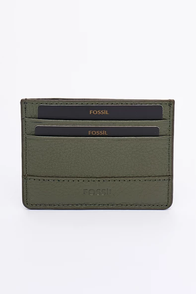 Fossil Hakiki Gerçek Deri Erkek Kartlık Yeşil 8009 - 4