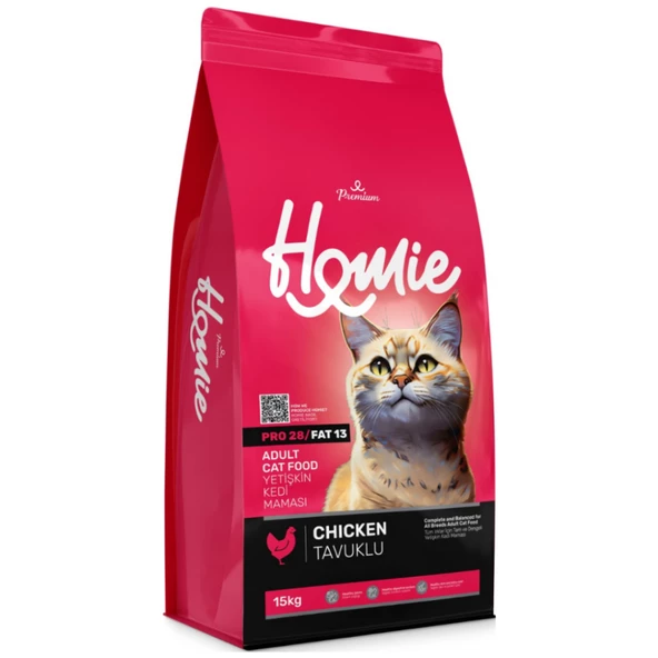 Homie Premium Tavuklu 15 kg Yetişkin Kedi Maması