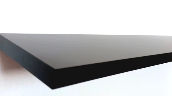 yankı-byeg 30 Cm Üçlü Siyah Mdf Uçan Duvar Rafı Gizli Bağlantı Kitaplık - 2