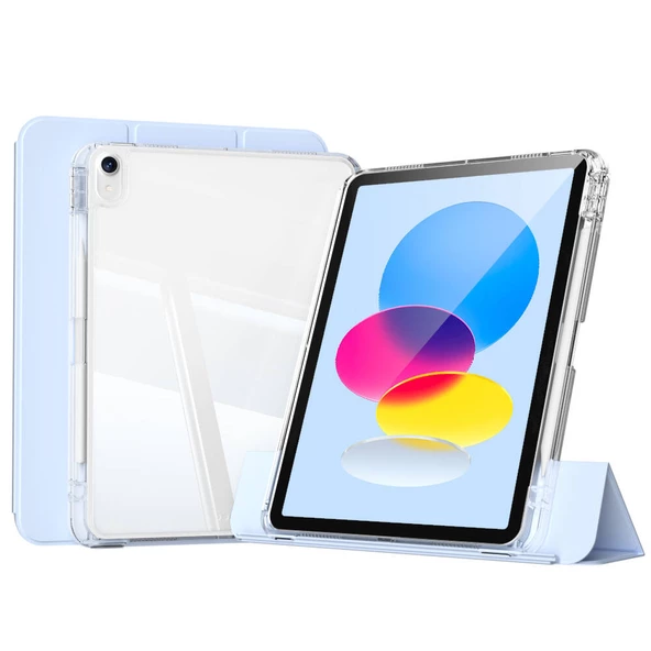 ?Apple iPad 10.9 2022 (10.Nesil) Kılıf Magnetik Ayrılabilen Airbagli Zore Sliding Tablet Kılıfı