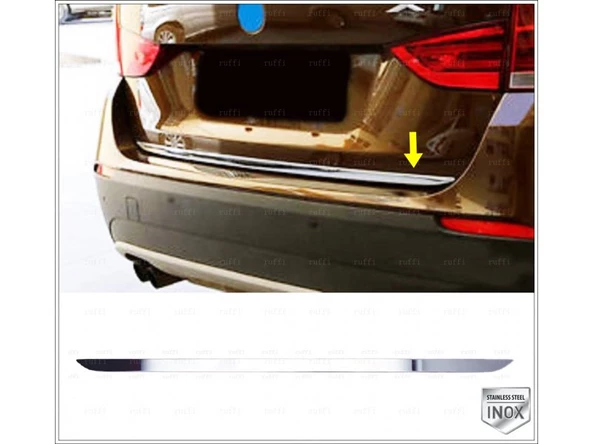 Bmw X1 Krom Alt Bagaj Çıtası 2009-2015 Arası Paslanmaz Çelik - 2