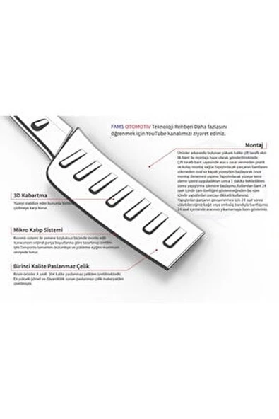 VW Passat 3B SW Krom Arka Tampon Üzeri 1995-2005 Paslanmaz Çelik - Resim 3