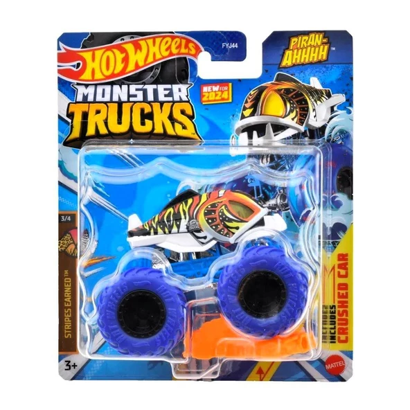 Hot Wheels Monster Trucks 1:64 Arabalar PIRAN-AHHHHH  FYJ44-HTM56 - 3