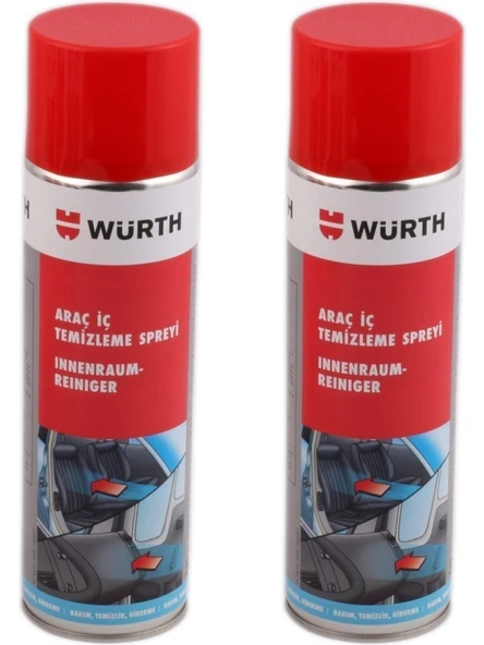 Würth Araç Içi Temizleme Spreyi 500 ml x 2ADET