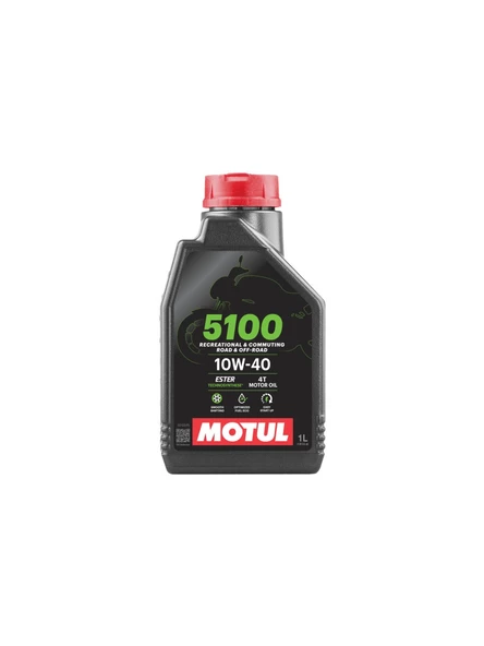 Motul 5100 10W40 4T 1 Litre Motosiklet Yağı (Üretim Yılı: 2024)