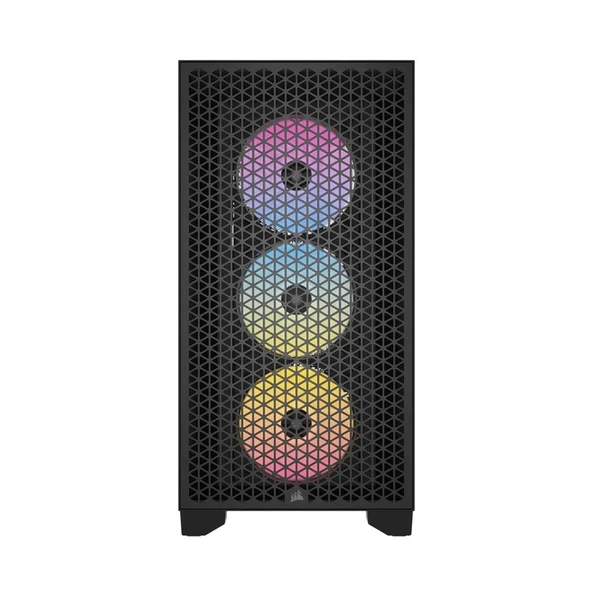CORSAIR 3000D 3xAR120 RGB FANLI  MidT ATX SİYAH KASA - 2