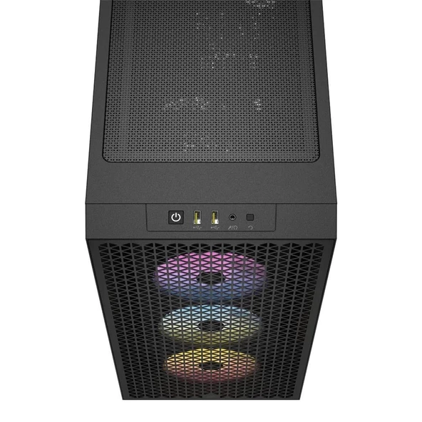 CORSAIR 3000D 3xAR120 RGB FANLI  MidT ATX SİYAH KASA - 7