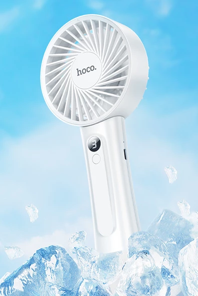 Hoco HX20 Xpress Yüksek Hızlı El Tipi ve Masaüstü Soğutucu Fan - 3