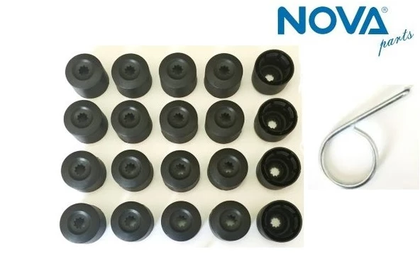 1K0601173 9B9 Bijon Kapağı Takım ( 20 Adet + Çıkartma Aparatı ) Tüm Modeller