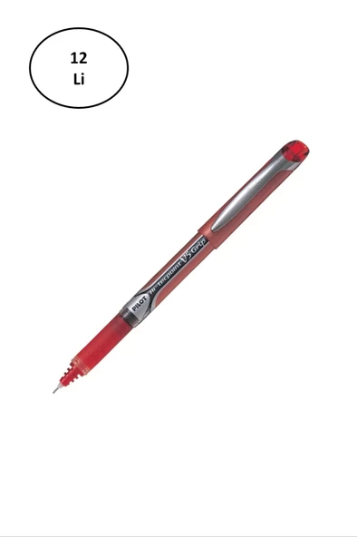 Pilot Kalem V5 Grip Hi-Tecpoint Kırmızı 12'li