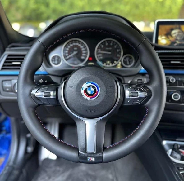 Bmw F30 NAPPA Araca Özel Dikmeli Direksiyon Kılıfı ürün görseli