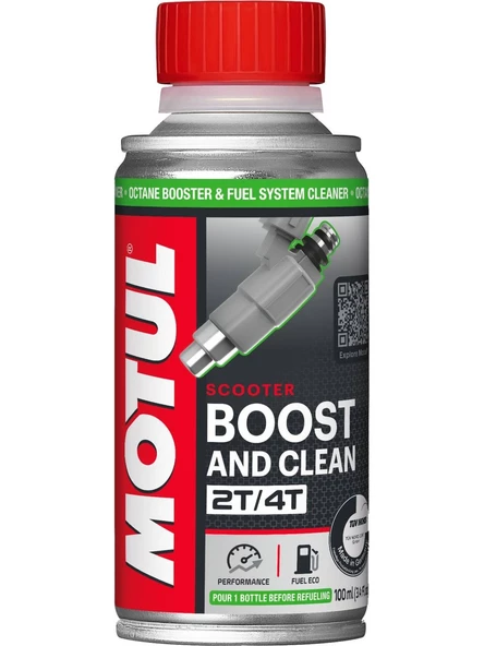 Motul Moto Boost And Clean Octane Arttırıcı Ve Yakıt Sistem Temizleyici