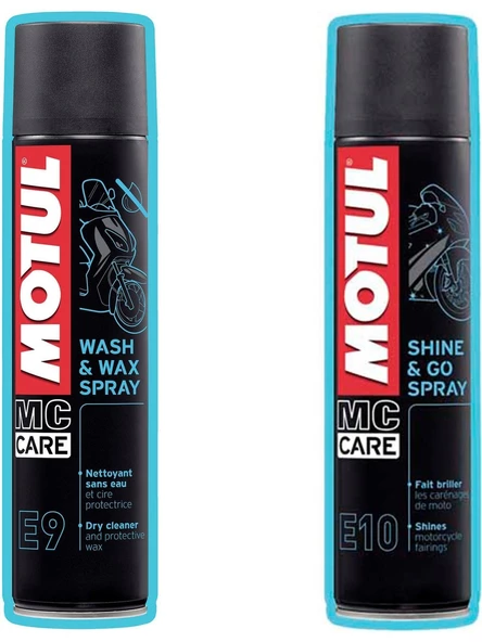 Motul Yeni E9 + E10 Motosiklet Temizlik Seti