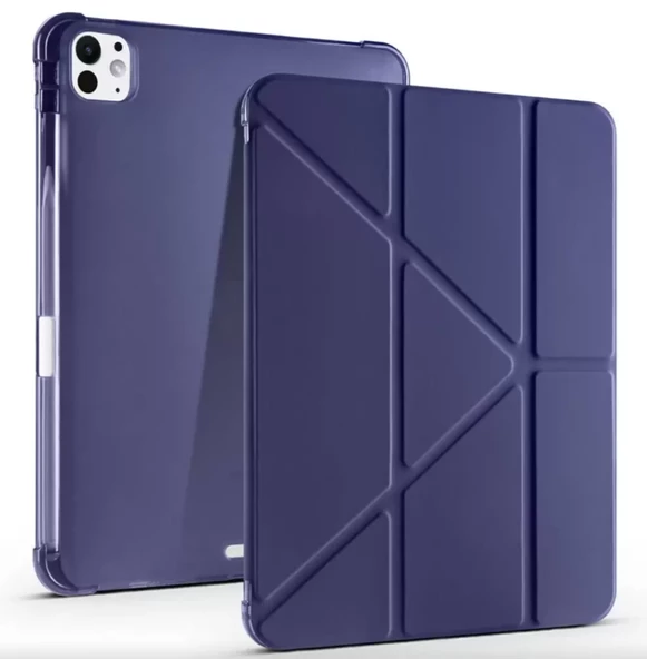 iPad Pro 11 2024 Kalemlikli Standlı ve Katlanabilir Tablet Kılıfı - 9
