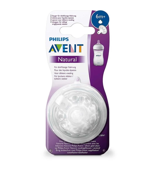 Philips Avent Natural Yoğun Akış Y Kesim +6 Ay 2li Biberon Emziği